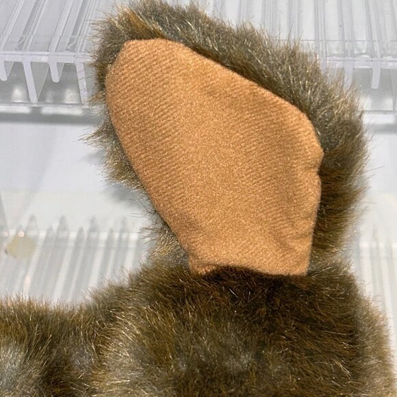 Folkmanis Hand Puppet Sitting Dog Brown Plush 14" with Back Pocket - Picture 11 of 15